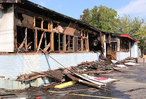Commercial Building Fire